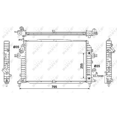 NRF  53082 Radiateur, refroidissement du moteur