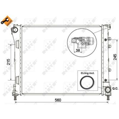 NRF Radiateur, refroidissement du moteur  53525
