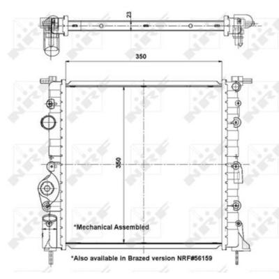 NRF Radiateur, refroidissement du moteur  58196