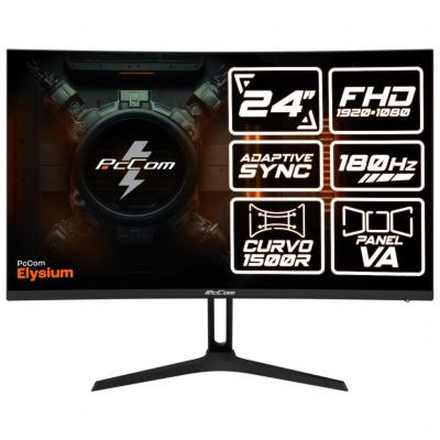 PCCOM  Elysium &Eacute;cran Gaming Incurv&eacute; 23,6"" VA Full HD 180Hz Adaptive Sync