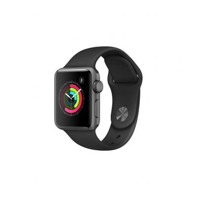 Apple Watch (Series 2) GPS 38 mm - Aluminium Gris - Noir