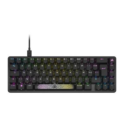 CORSAIR Clavier  AZERTY Fran&ccedil;ais r&eacute;tro&eacute;clair&eacute; K65 Pro Mini