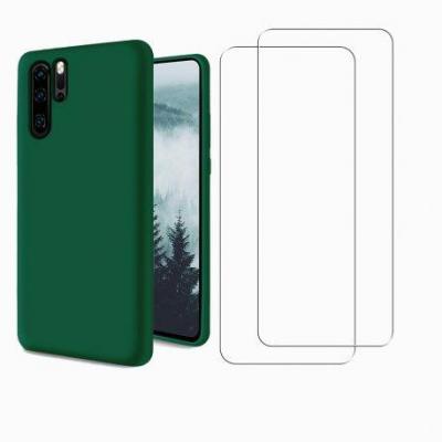 EVETANE  Coque P30 Pro antichoc Vert Sapin + 2 vitres