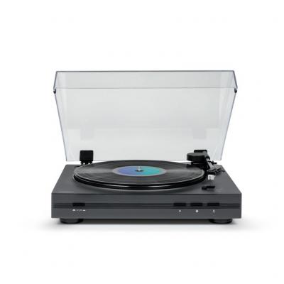 THOMSON Tourne Disque Platine vinyle TT355 BLANCHE 33/45 tours, Lecture/retour du bras auto. Ampoule DIAMS couleurs LED inclus