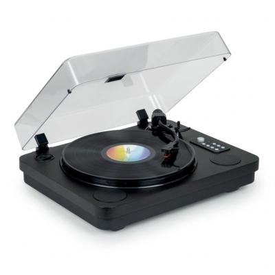 THOMSON Platine vinyle Bluetooth TT650BT  - avec enceintes int&eacute;gr&eacute;es &ndash; 33/45/78 tours, Encodeur : enregistrez vos vinyles sur USB 