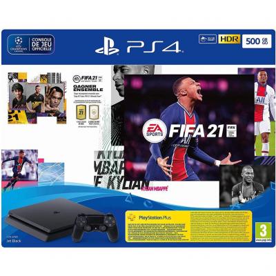 PlayStation 4 Slim 500Go - Noir + FIFA 21