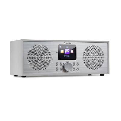 AUNA Silver star radio internet st&eacute;r&eacute;o dab+ fm wifi bluetooth aux blanche