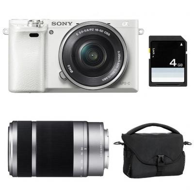 SONY Appareil Hybride + 16-50mm Blanc - a6000