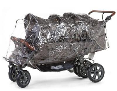  CHILDHOME Habillage pluie pour poussette sextuple transparent