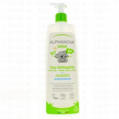 ALPHANOVA  - Eau nettoyante bio - au lys et &agrave; l'aloe vera bio - 500ml