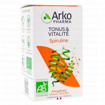ARKOPHARMA  Arkog&eacute;lules - Spiruline bio bo&icirc;te 150 g&eacute;lules