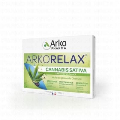 ARKOPHARMA  Arkorelax - Cannabis sativa 30 comprim&eacute;s