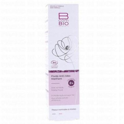 BCOMBIO Fluide Hydratant Matifiant Bio 50ml Peaux Normales A Mixtes 