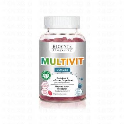 BIOCYTE  Longevity Energie&Vitalit&eacute;- Multivit Gummies 60 gommes