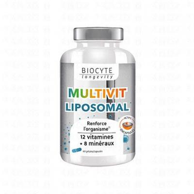 BIOCYTE  Longevity Min&eacute;raux - Multivit liposomal 60 g&eacute;lules