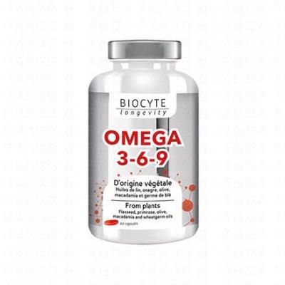 BIOCYTE Omega 3, 6, 9 Origine Vegetale 60 Caspules 