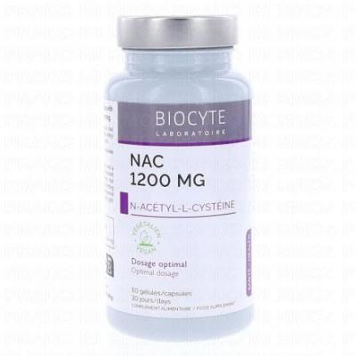 BIOCYTE  NAC N-Ac&eacute;tyl-LCyst&eacute;ine 60 G&eacute;lules - Pot 60 g&eacute;lules