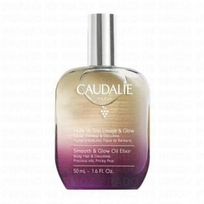 CAUDALIE  Huile de Soin Lissage & Glow Corps Cheveux D&eacute;collet&eacute; 50 ml - Flacon-Vaporisateur 50 ml