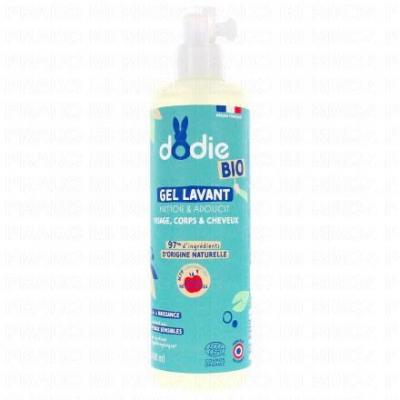 DODIE  Gel Lavant Bio - visage, corps et cheveux - d&egrave;s la naissance - 400mL