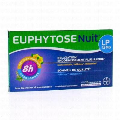 EUPHYTOSE Bayer Sant&eacute;  Nuit LP 1,9 mg 15 Comprim&eacute;s
