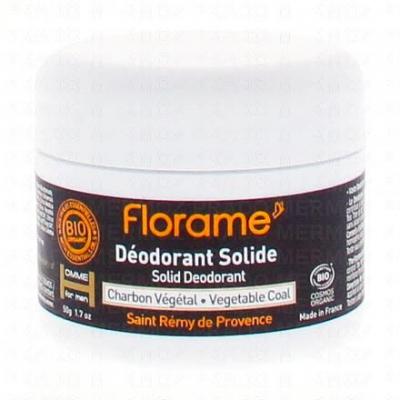 FLORAME D&eacute;odorant Solide au charbon v&eacute;g&eacute;tal 50ml Homme 