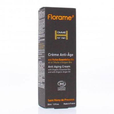 FLORAME  Homme Cr&egrave;me anti-&acirc;ge bio flacon pompe 30ml