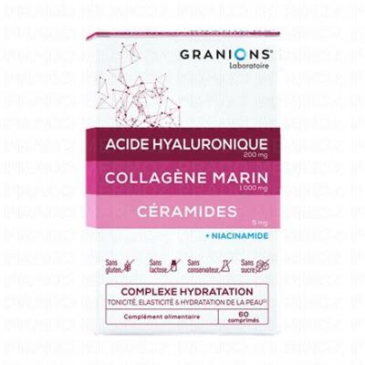 GRANIONS  Collag&egrave;ne marin acide hyaluronique c&eacute;ramides + niacinamide