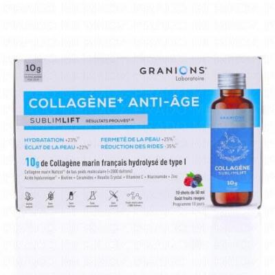 GRANIONS  Sublimlift Collag&egrave;ne+ anti-&acirc;ge x10 shots 50ml