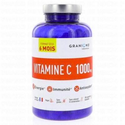 GRANIONS  Vitamine C 1000 mg 180 Comprim&eacute;s - Pot 180 comprim&eacute;s