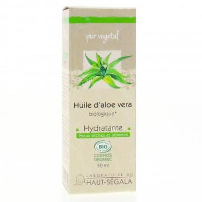 Huile Aloe V&eacute;ra Bio Hydratante 100% Pure 50 Ml - Visage Et Cheveux