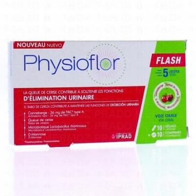 PHYSIOFLOR IPRAD  Flash&eacute;limination urinaire 10 g&eacute;lules +10 comprim&eacute;s