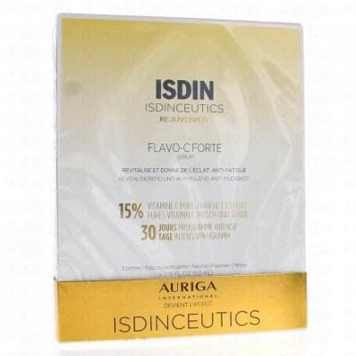ISDIN  Flavo-C Forte - S&eacute;rum revitalise et donne de l'&eacute;clat 3x5,3ml