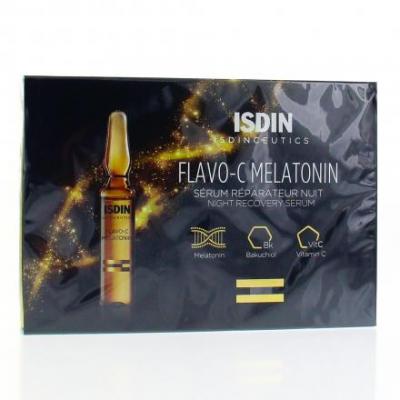 ISDIN S&eacute;rum -  - Flavo-C - M&eacute;latonine - 10 ampoules - 2 ml