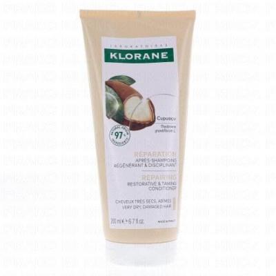 KLORANE  R&eacute;paration Apr&egrave;s-Shampoing R&eacute;g&eacute;nrant au Cupua&ccedil;u 200 ml - Tube