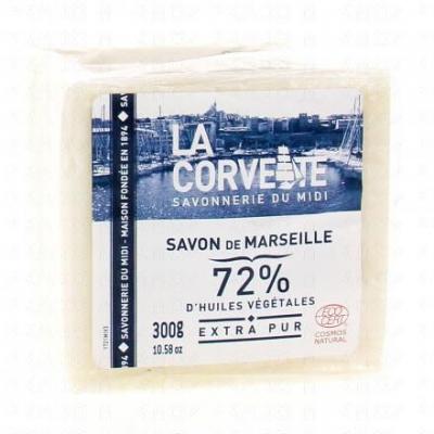 LA CORVETTE  Cube de Savon de Marseille Extra Pur Ecocert Film 300 g