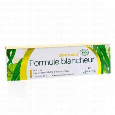 LEHNING Dentifrice Formule Blancheur Bio 80g 