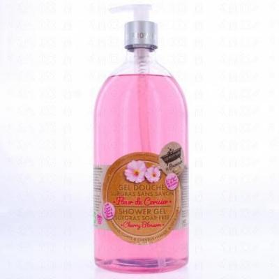 LES PETITS BAINS DE PROVENCE  Savon Liquide 1L Fleur de Cerisier