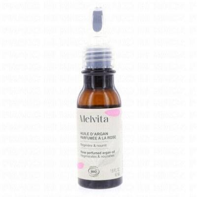 MELVITA  Huile d'Argan Parfum&eacute;e a la Rose - Flacon Applicateur 50 ml