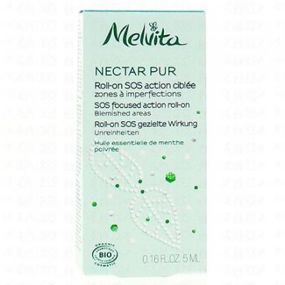 MELVITA  Nectar Pur - Roll'on purifiant anti-imperfections bio 5ml flacon 5ml