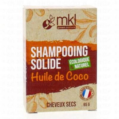 MKL  Green Nature Shampoing Solide Huile de Coco Cheveux Secs 65 g