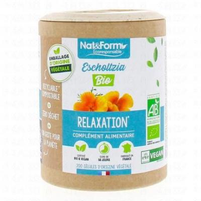 NAT & FORM Compl&eacute;ment alimentaire escholtzia 200 g&eacute;lules nat et form bio