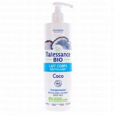 NATESSANCE  Lait Corps Revitalisant Coco Bio - Flacon-Pompe 400 ml