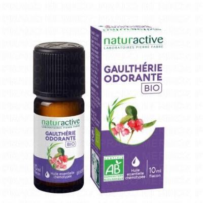 NATURACTIVE  Huile Essentielle Bio Gaulth&eacute;rie Odorante flacon 10ml
