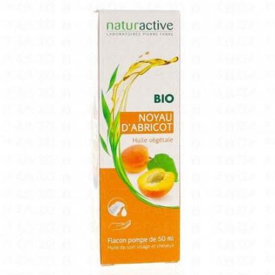 NATURACTIVE  Huile v&eacute;g&eacute;tale Noyau d'Abricot Bio Flacon Pompe 50ml