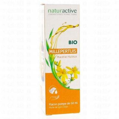 NATURACTIVE  Mac&eacute;rat Huileux de Millepertuis Bio flacon pompe 50ml