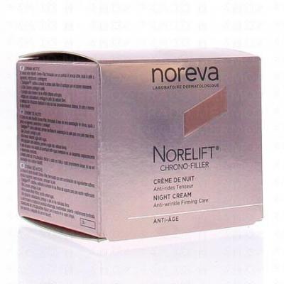 NOREVA  Norelift Chrono-Filler Cr&egrave;me de Nuit Anti-Rides Tenseur 50 ml