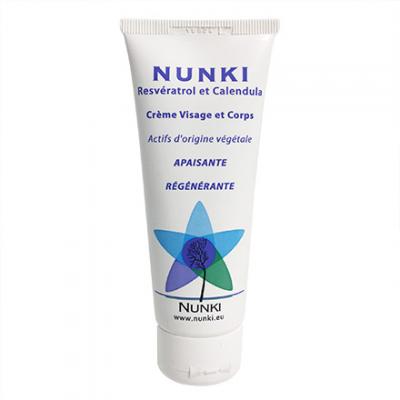 NUNKI  Cr&egrave;me visage et corps resveratrol et calendula tube 75ml