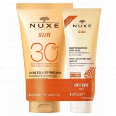 NUXE  Sun Pack Lait D&eacute;licieux SPF30 + Shampooing Douche