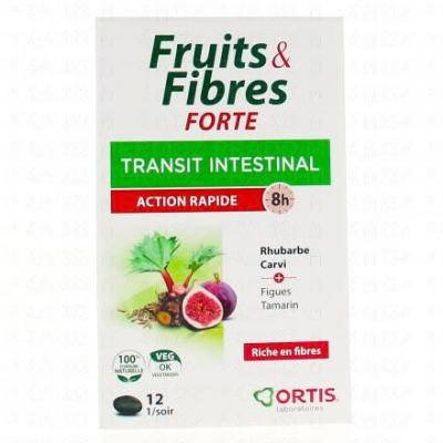 ORTIS  Fruit &amp Fiber Forte Intestinal Transit Fast Action 12 Comp