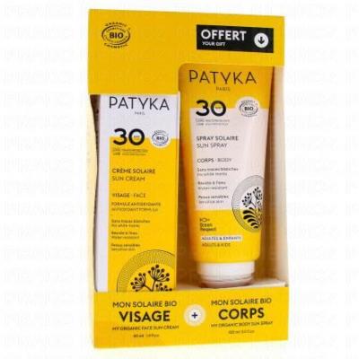 PATYKA  Coffret solaire 30SPF Cr&egrave;me 40ml et Spray offert 100ml